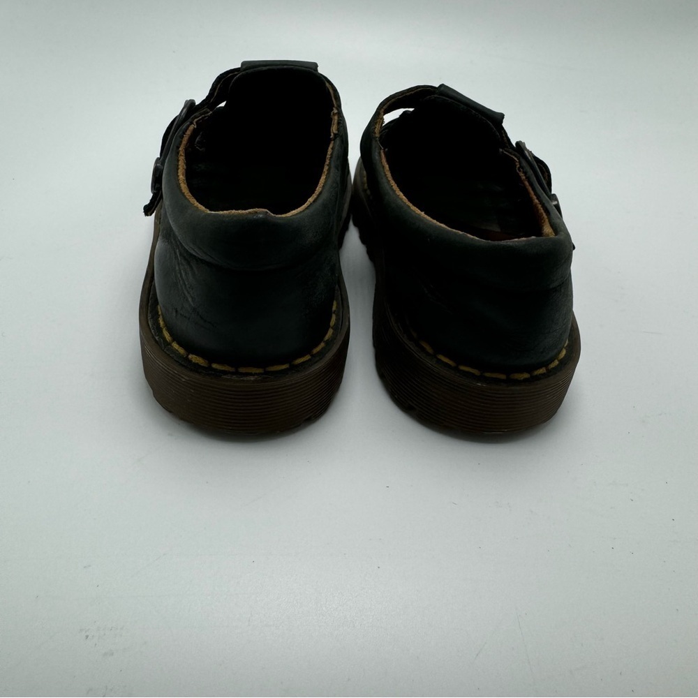 Doc Martens Mary Jane Fisherman Vintage Black Leather Size 11 Made In England - Picture 5 of 13